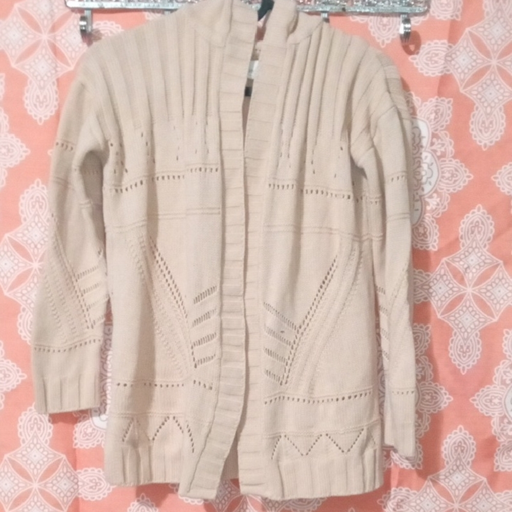 Kids Open-Front Cardigan With Hoodie